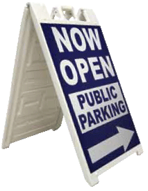 24 Hour Sandwich Board Sign 24 Hour Side Walk Sign - fast production of A-Frame Sign, Sandwich Board, and Rewritable Chalk Board Sign